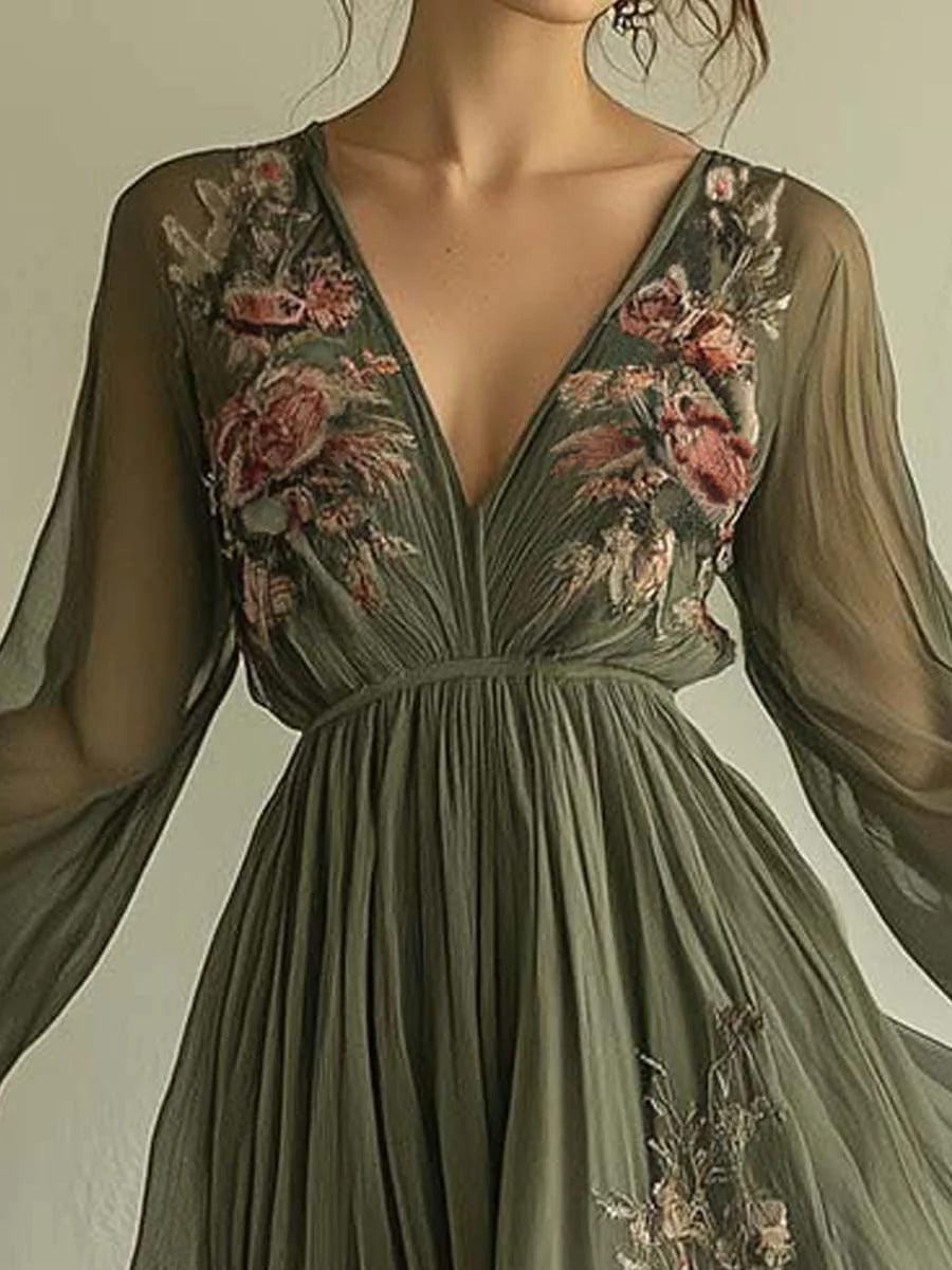 Laurelle™ Elegante Chiffon Jurk