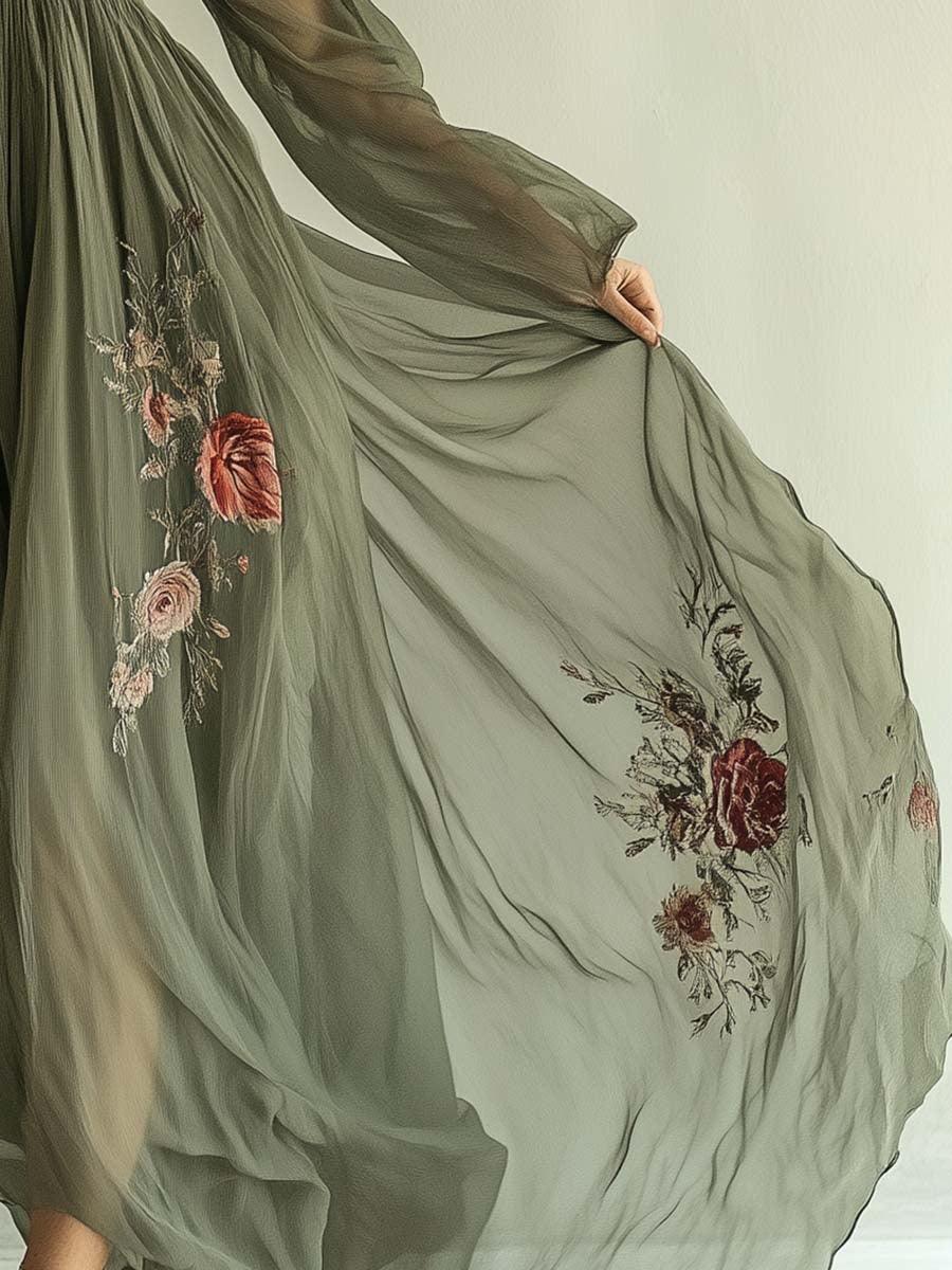 Laurelle™ Elegante Chiffon Jurk