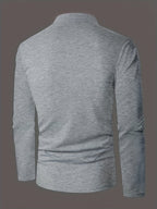 Gareth | Verfijnde Lange Mouwen Henley Shirt