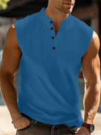 Grant | Mouwloze Knop-Front Tanktop