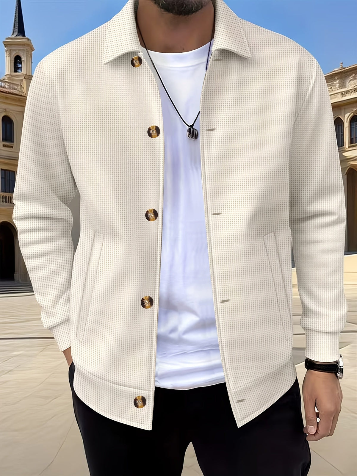 Camden | Textured Button-Up Overshirt
