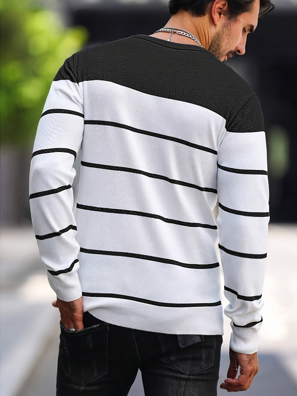 Bennington | Klassieke Gestreepte Crewneck Trui