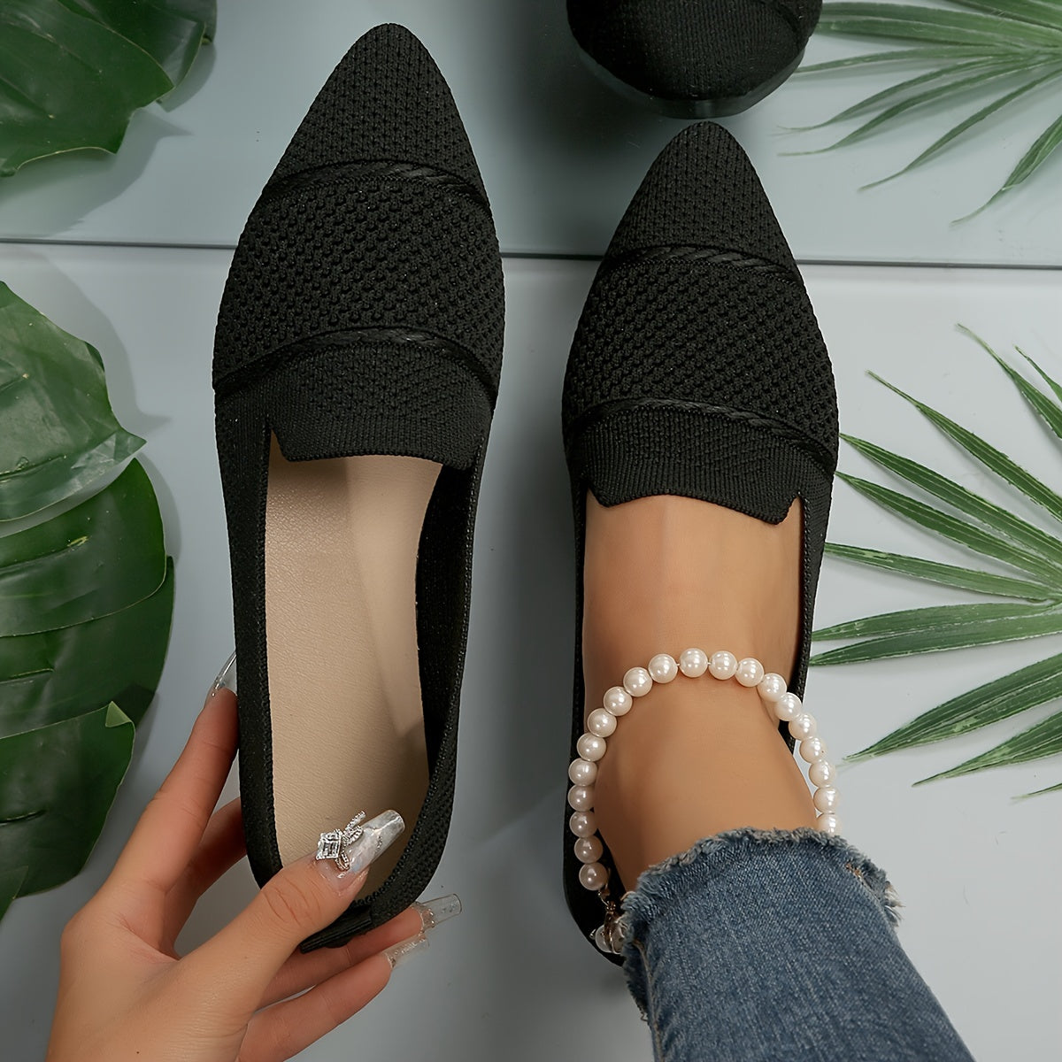 Delia | Puntige Comfort Flats