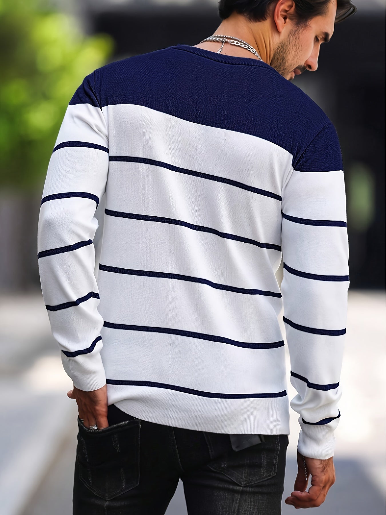 Bennington | Klassieke Gestreepte Crewneck Trui