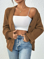 Winifred | Ontspannen Knopen-Voorkant Cardigan