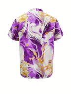 Mildred™ Marmerprint Korte Mouwen Shirt