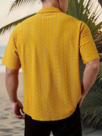 Elias | Textured Camp-Collar Shirt