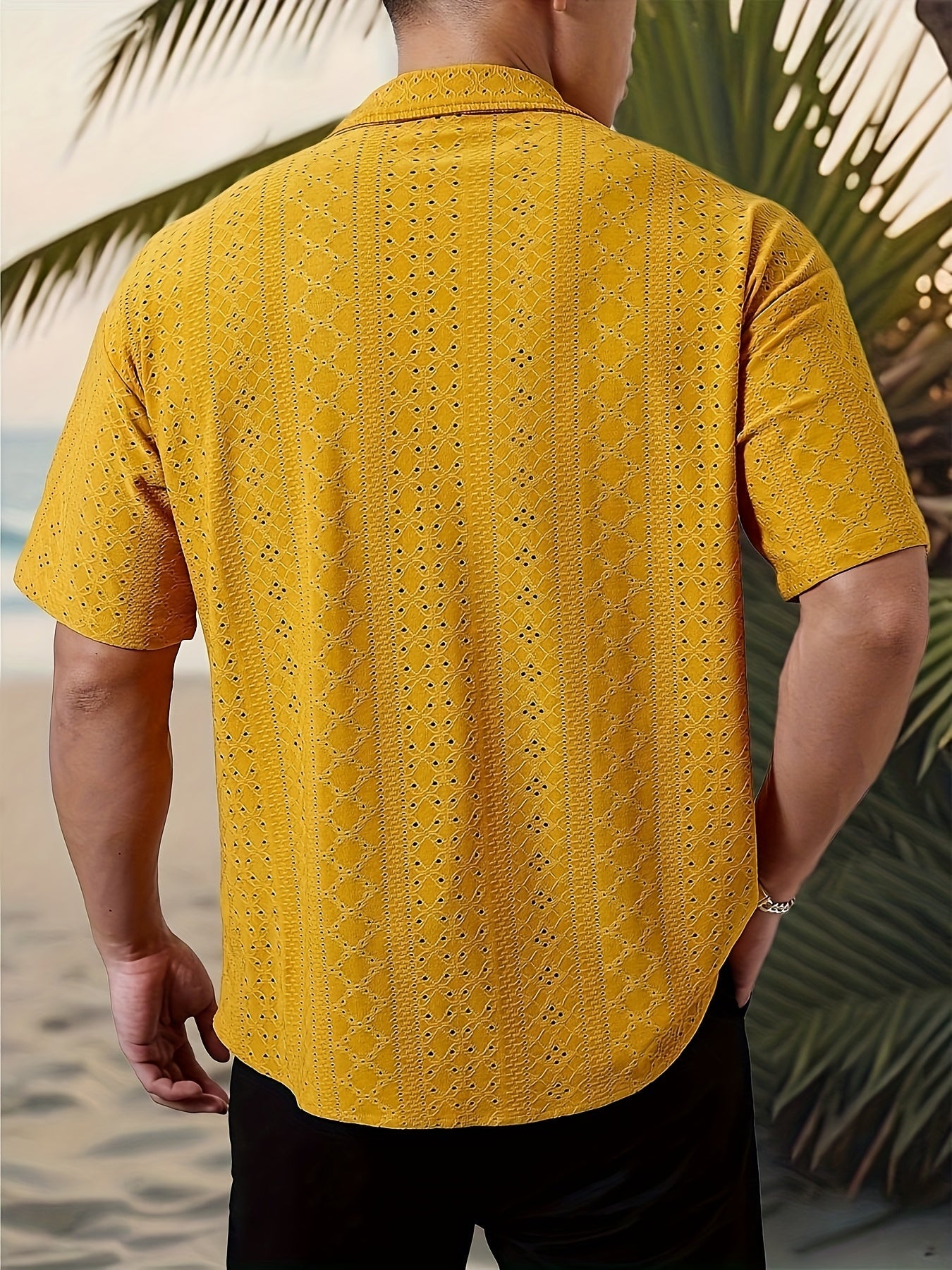 Elias | Textured Camp-Collar Shirt