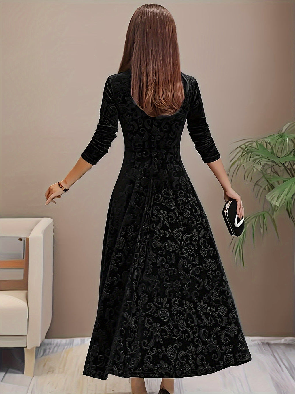 Nicola™ Elegante Fluwelen Jurk