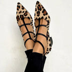 CAROL | HAKSCHOENEN MET LEOPARD STRAP