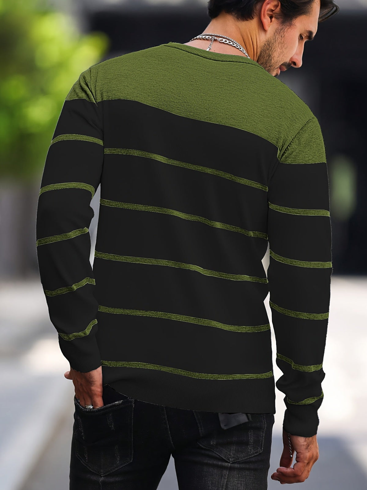Bennington | Klassieke Gestreepte Crewneck Trui