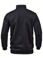 Callahan | Textured Button-Neck Pullover