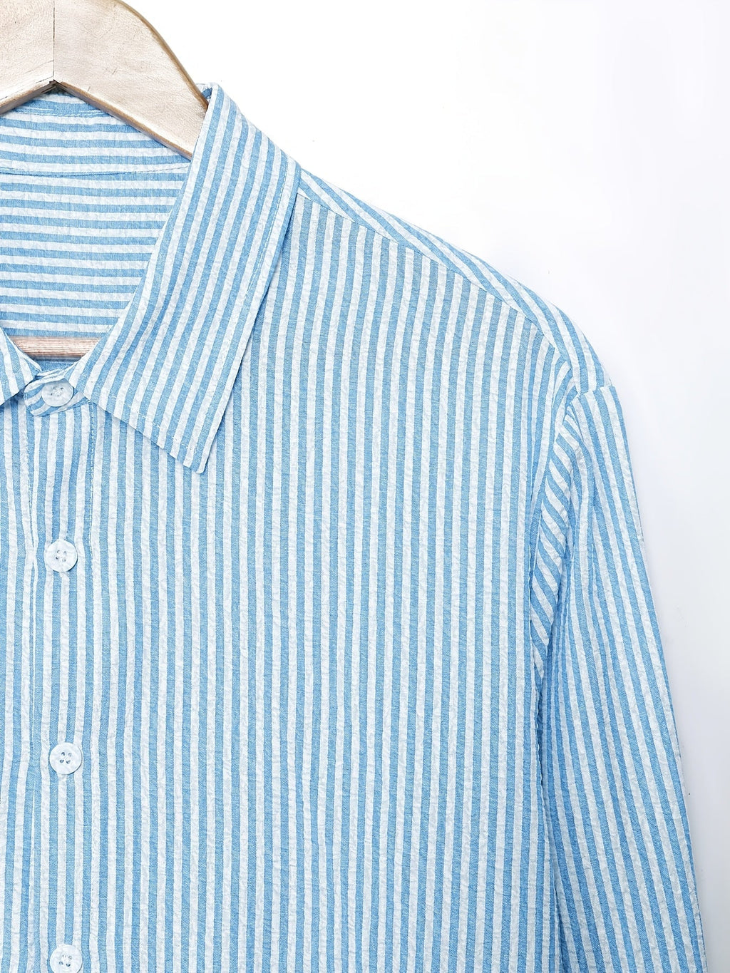 Callum | Verfijnde Gestreepte Lange Mouwen Shirt