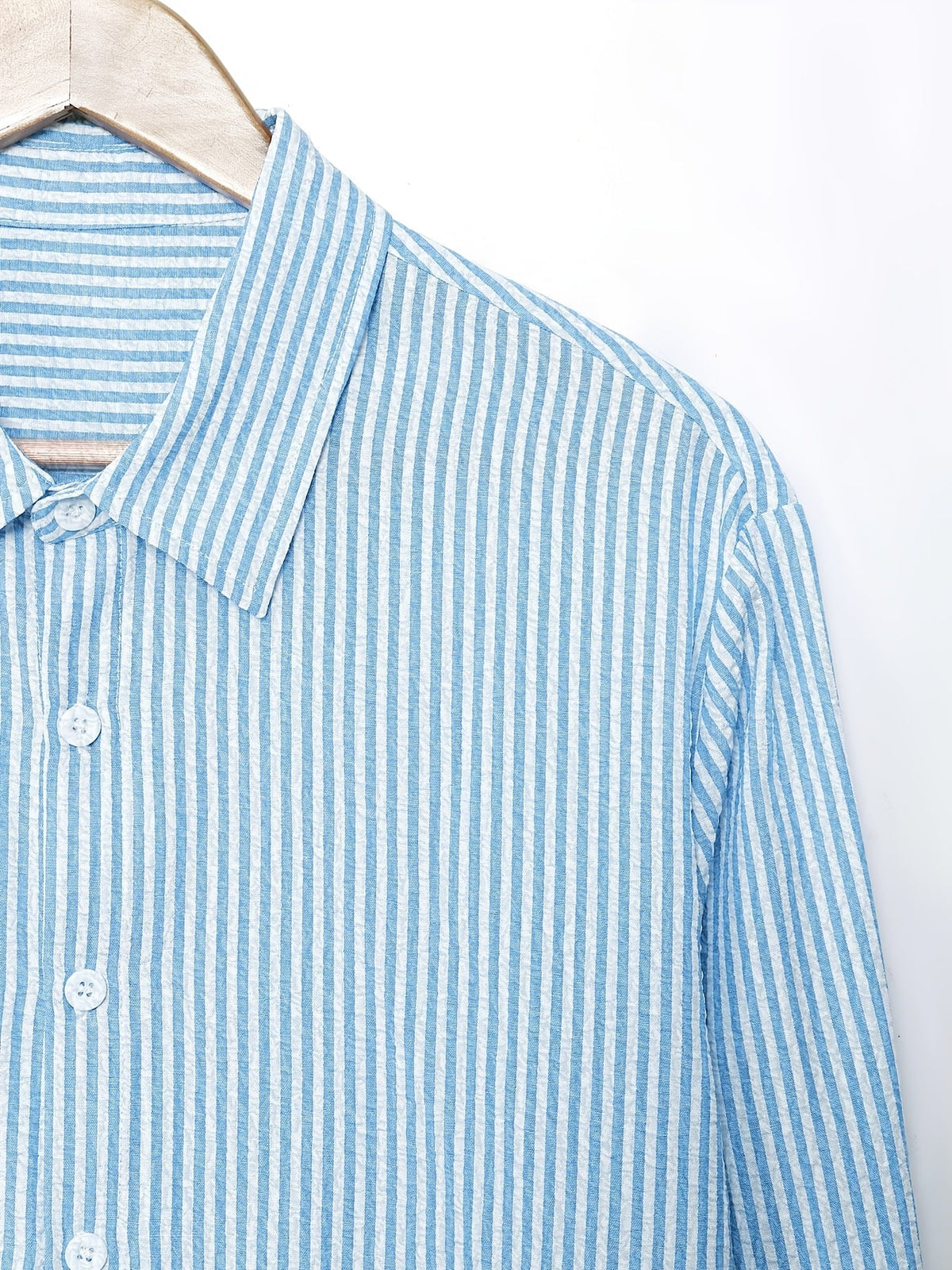 Callum | Verfijnde Gestreepte Lange Mouwen Shirt