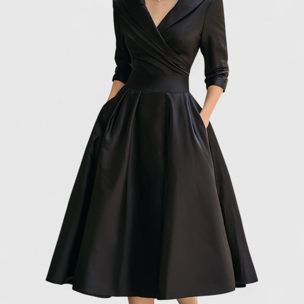 Ashley | Elegante Silhouette Midi Jurk