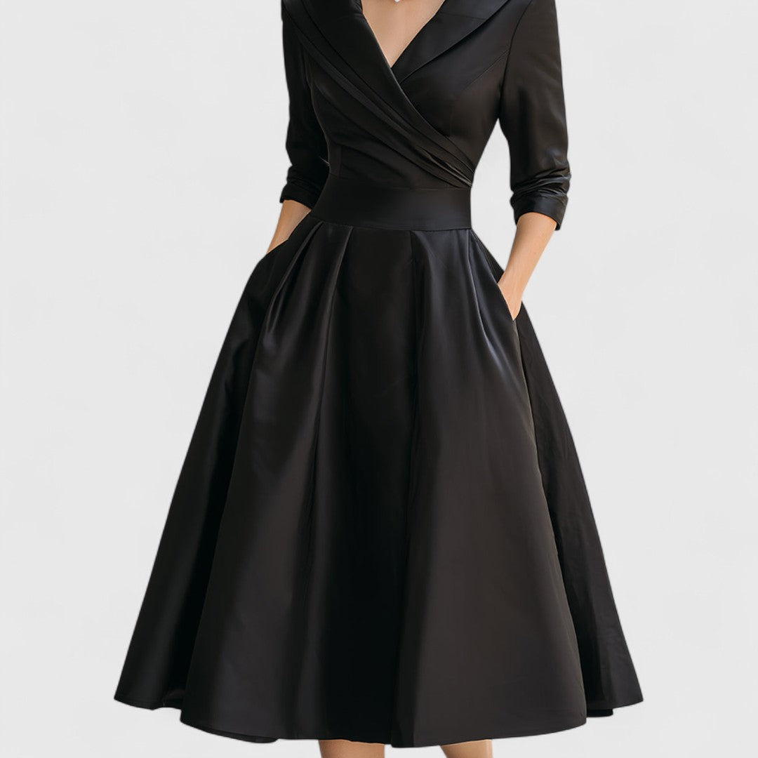 Ashley | Elegante Silhouette Midi Jurk