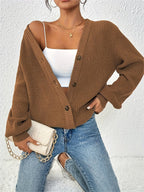 Winifred | Ontspannen Knopen-Voorkant Cardigan