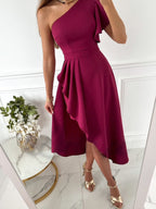 TARA | ÉÉN-SCHOUW ASYMMETRISCHE HI-LOW JURK