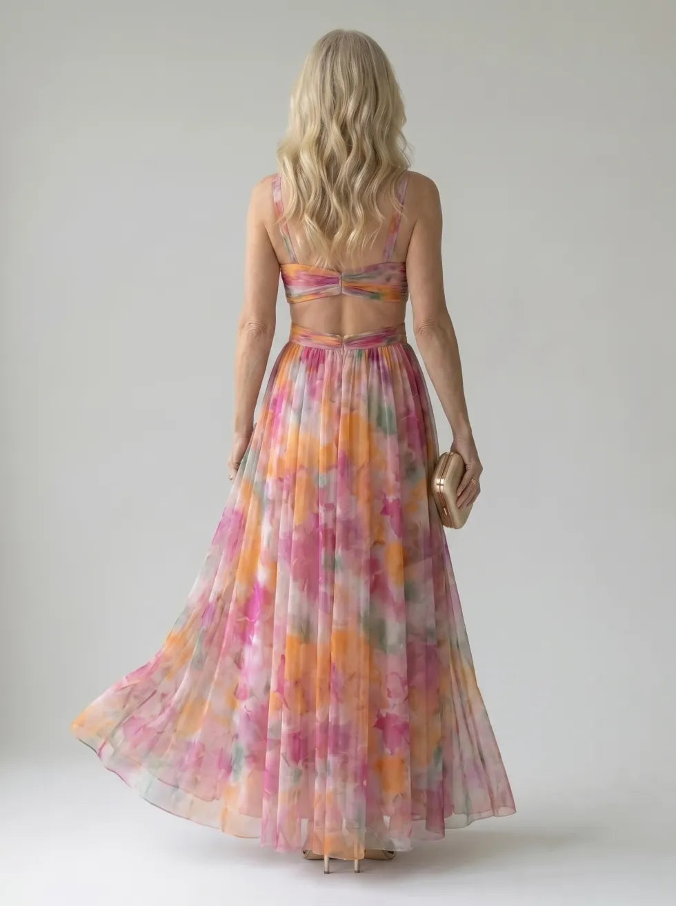 Isel™ Soft Wrap Maxi Jurk