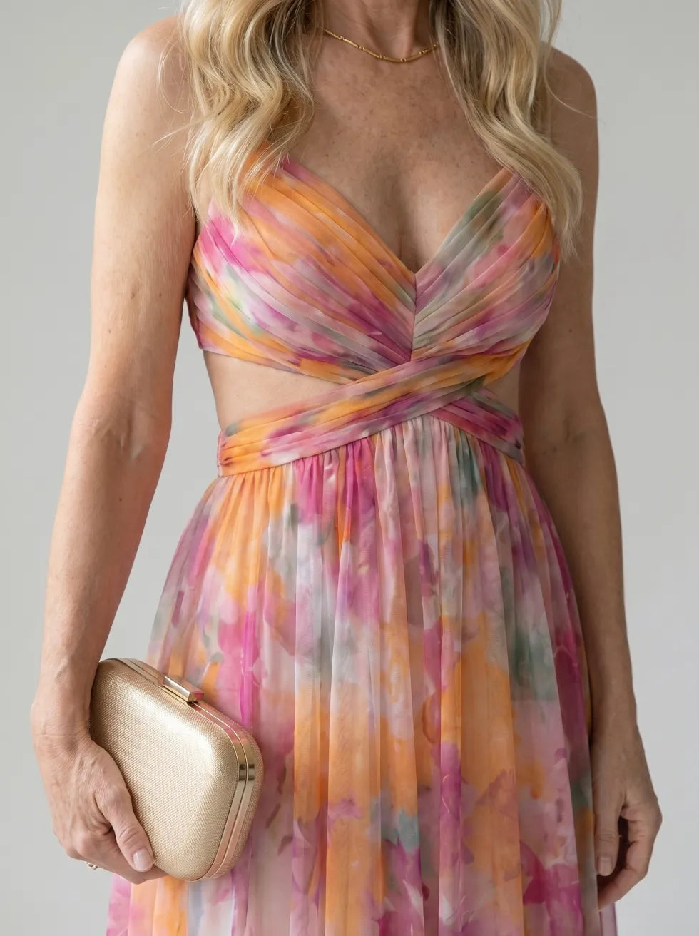 Isel™ Soft Wrap Maxi Jurk