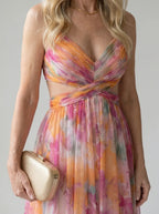 Isel™ Soft Wrap Maxi Jurk