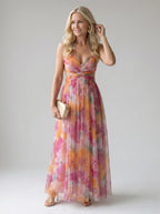 Isel™ Soft Wrap Maxi Jurk