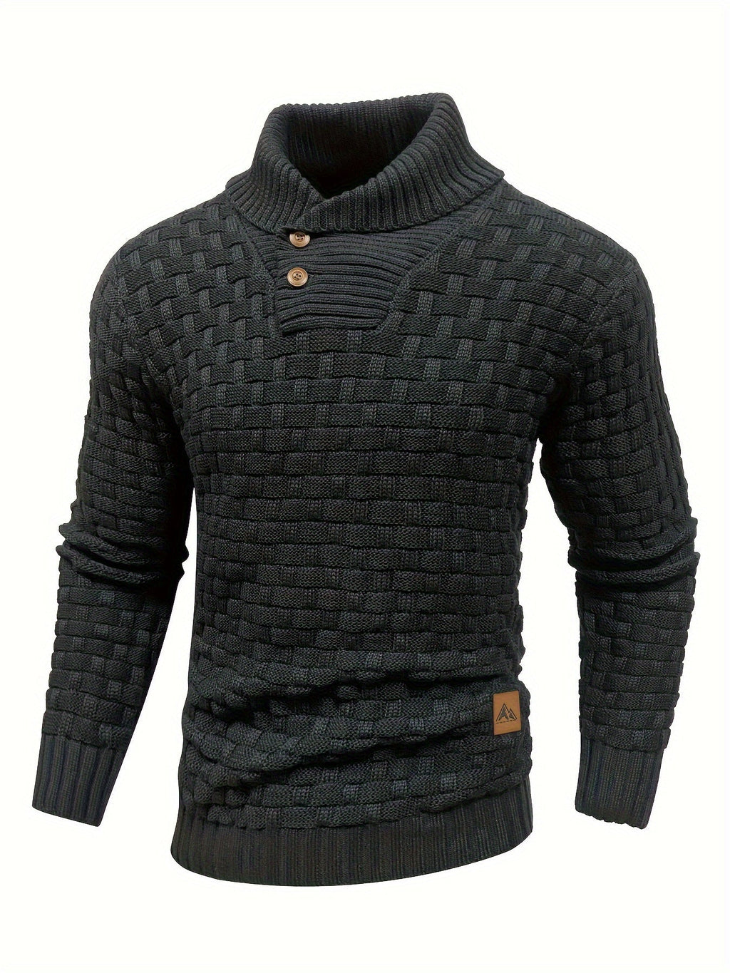 Malcolm | Textured Shawl-Collar Sweater