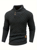 Malcolm | Textured Shawl-Collar Sweater