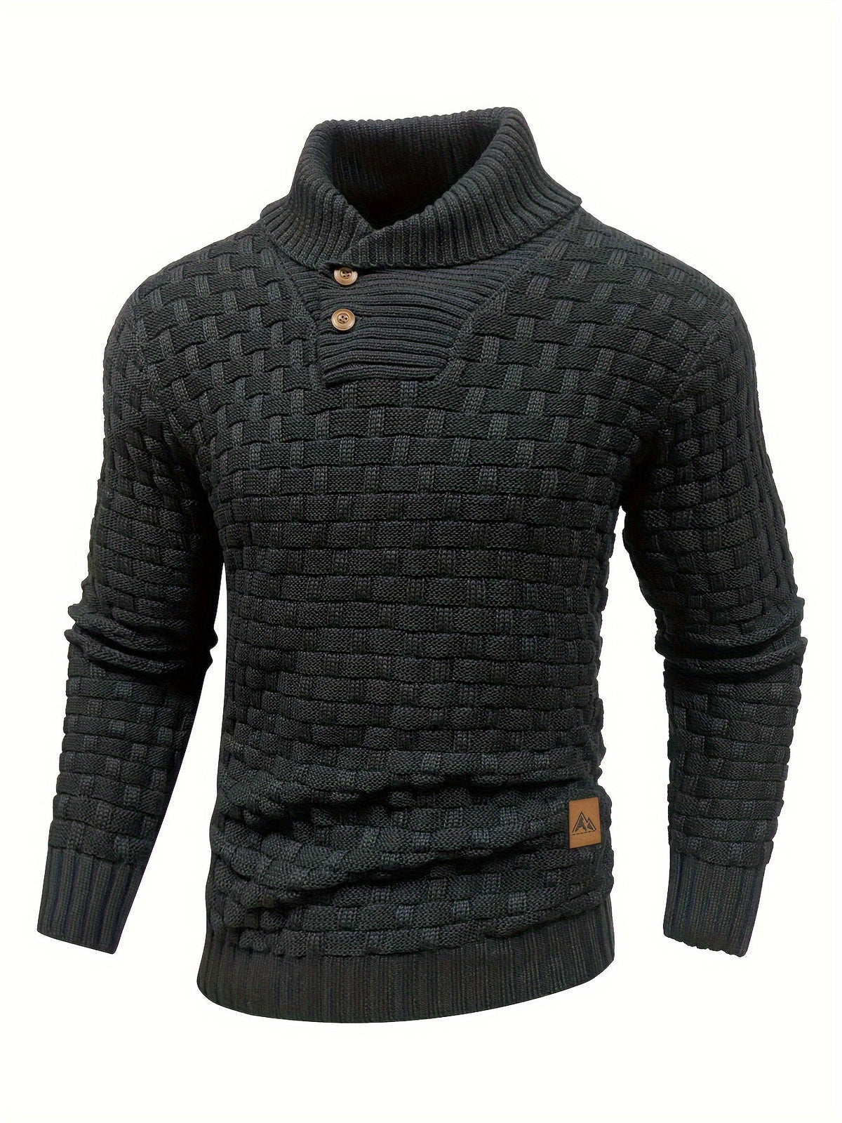 Malcolm | Textured Shawl-Collar Sweater