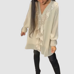 Elain™ Elegante Rimpel Blouse
