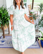 Esther™ Classic Toile Maxi Jurk