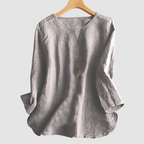 Melisa™ Casual Katoenen & Linnen Blouse