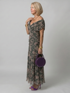 Calen™ Off Shoulder Flow Midi Jurk
