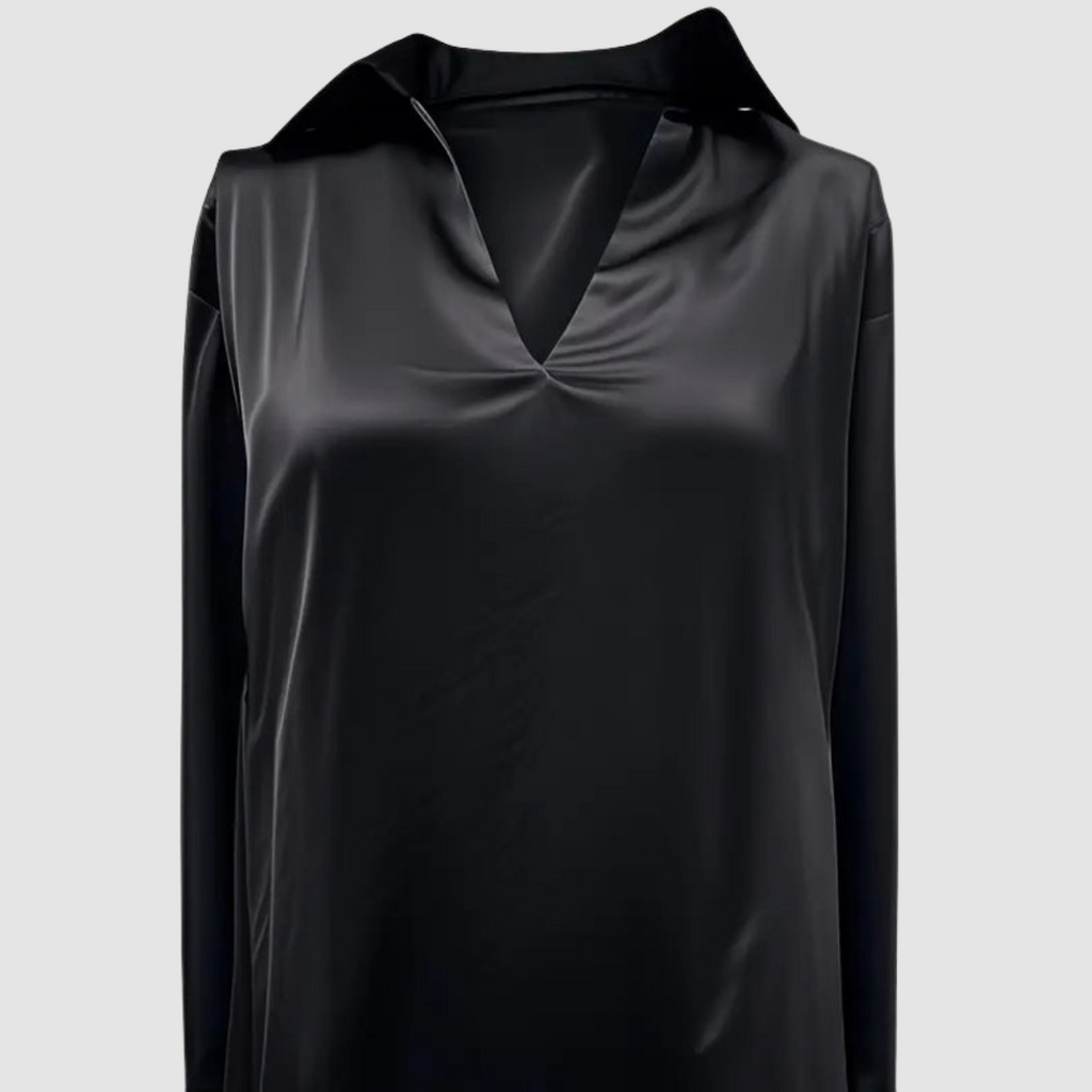 Astrid™ Elegante Satijnen Blouse