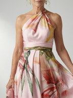 Amiel™ Licht Bloemen Maxi Jurk