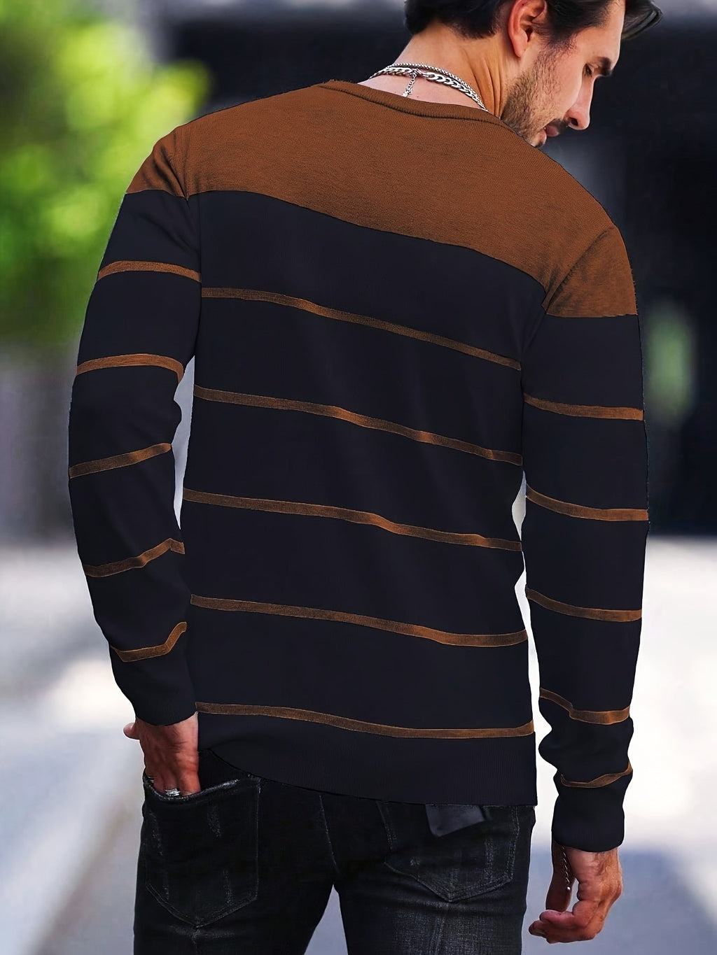 Bennington | Klassieke Gestreepte Crewneck Trui