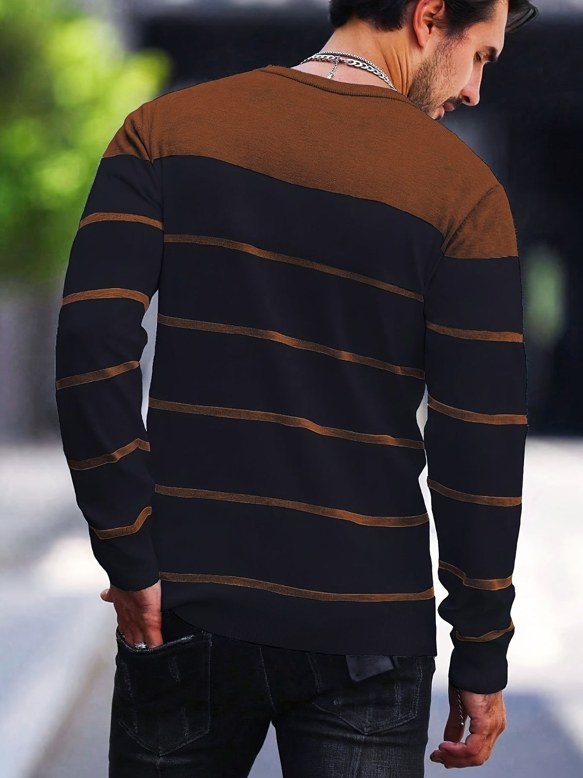 Bennington | Klassieke Gestreepte Crewneck Trui