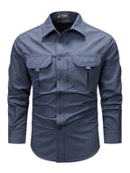 Damon | Robuuste Multi-Pocket Utility Shirt
