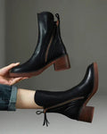 Myriam™ Premium Leren Enkellaarsjes