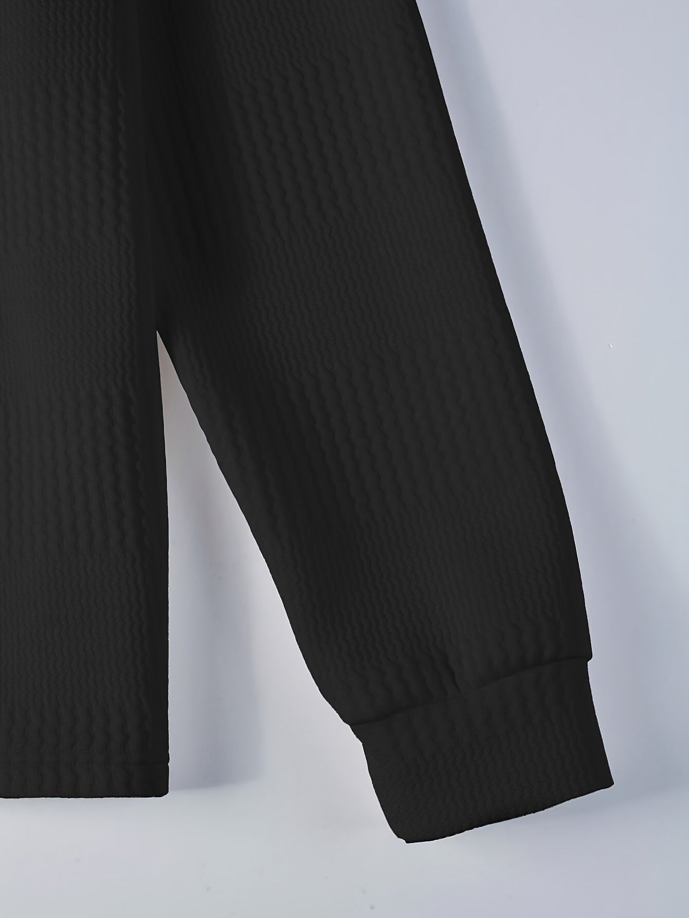 Maxwell | Textured Long Sleeve Polo Shirt