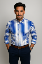 Gregory | Verfijnd Gestreept Dagelijks Shirt