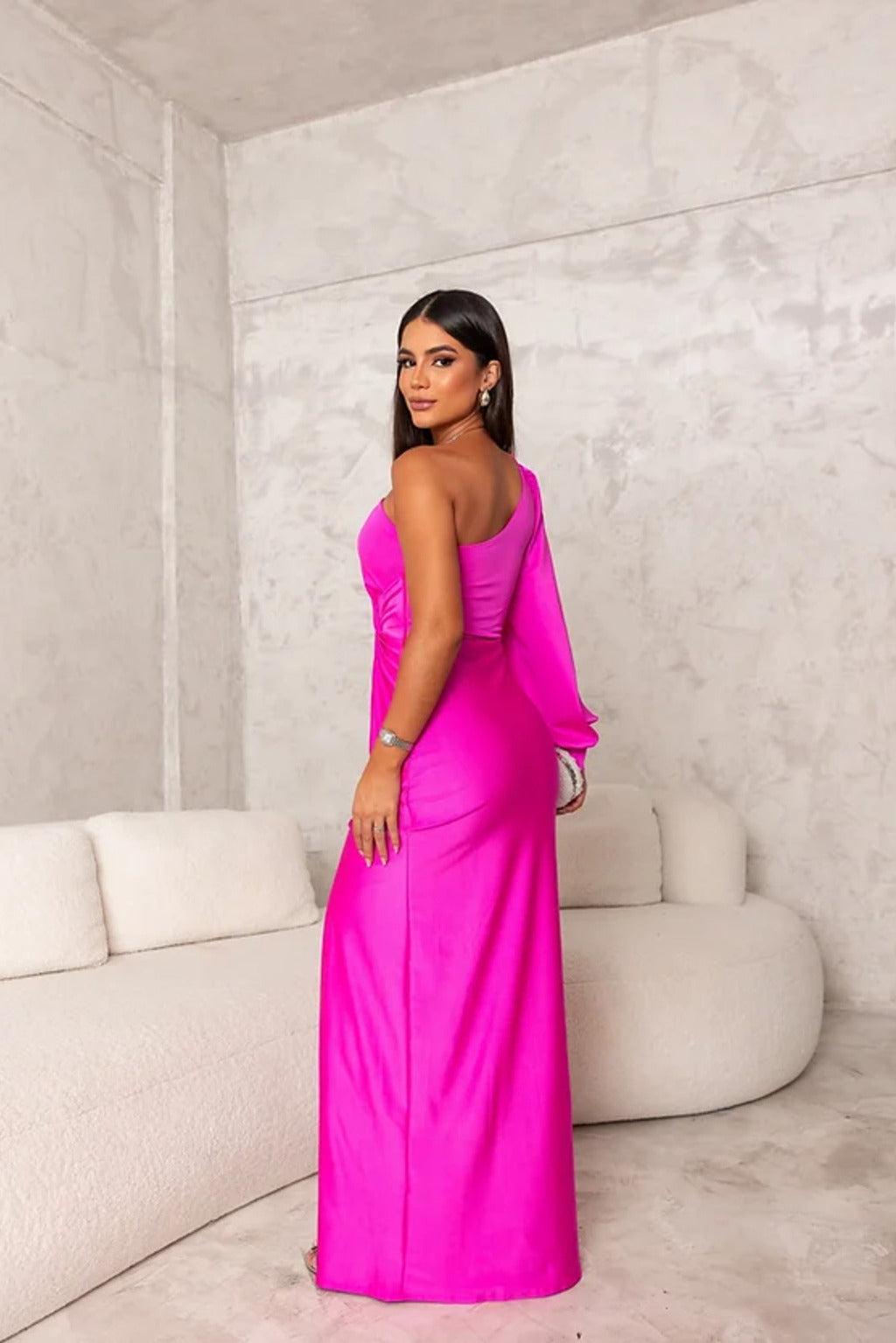 Samantha | Elegante Avondjurk met Één Schouder