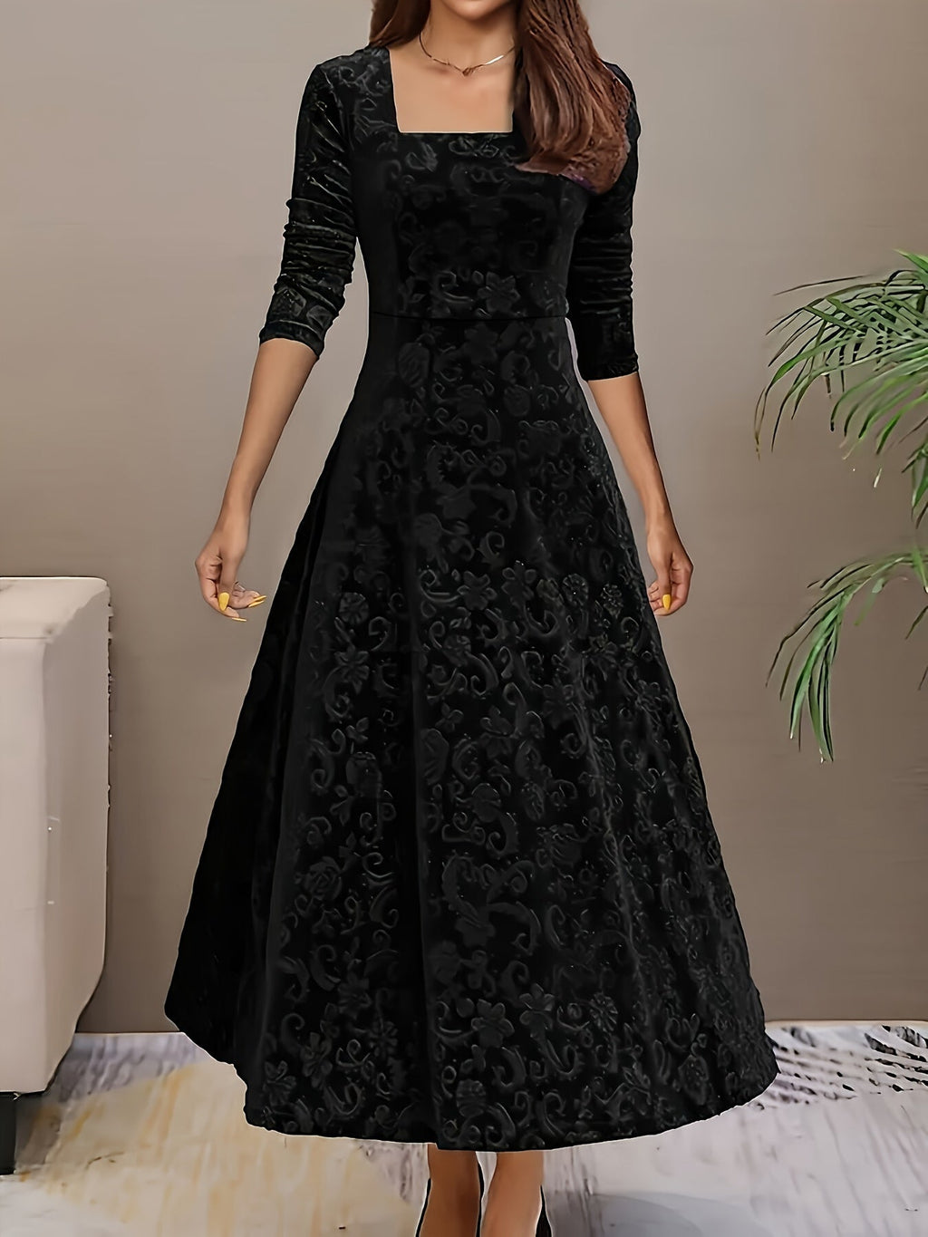 Nicola™ Elegante Fluwelen Jurk