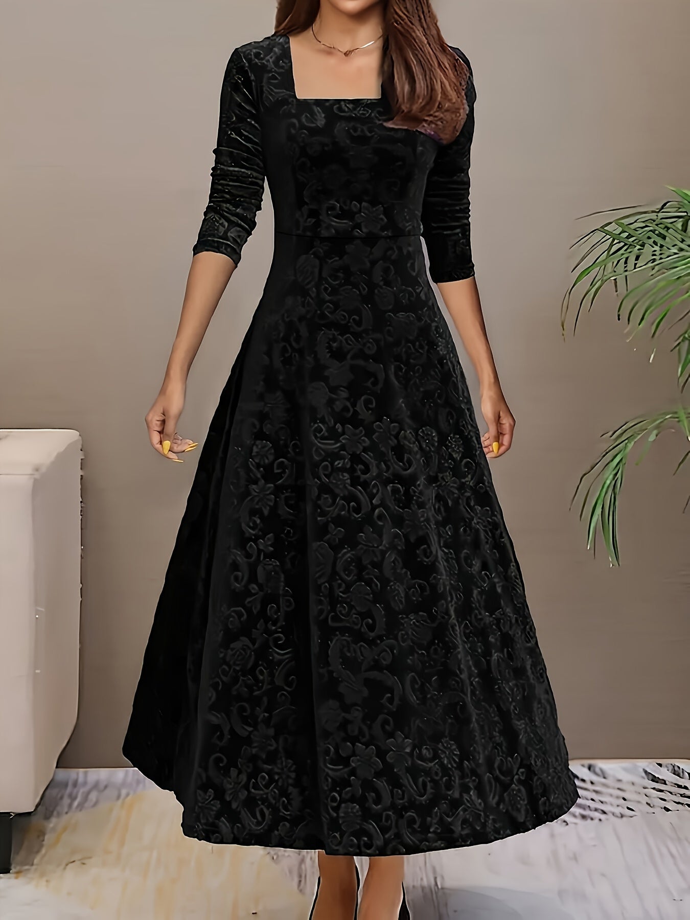 Nicola™ Elegante Fluwelen Jurk