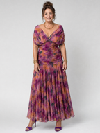 Calen™ Off Shoulder Flow Midi Jurk