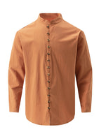 Grant | Ontspannen Staande Kraag Shirt