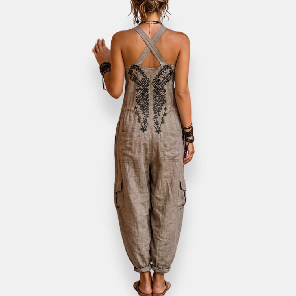 LaVina | Boho chic geborduurde jumpsuit | LIVIA