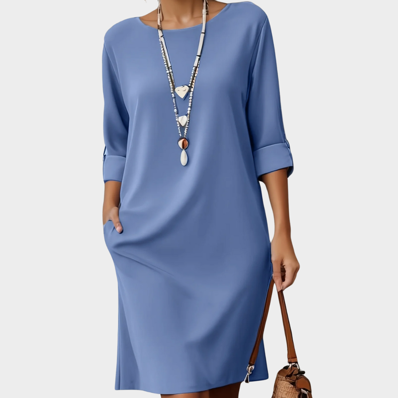 Eleanor | Comfortabele Ronde Halsjurk