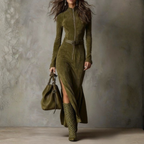 Meghan™ Suède Maxi Jurk