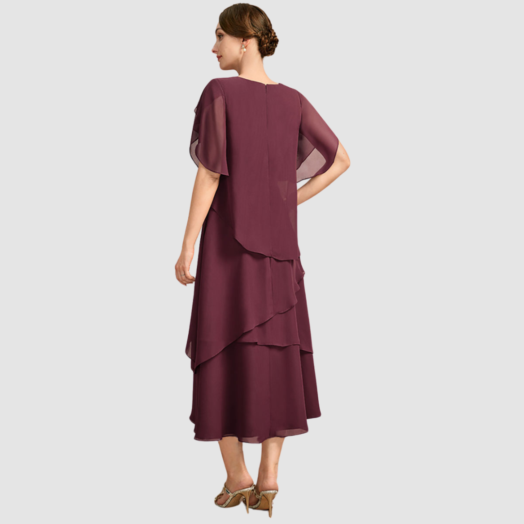 Cierra™ Elegante Chiffon Jurk